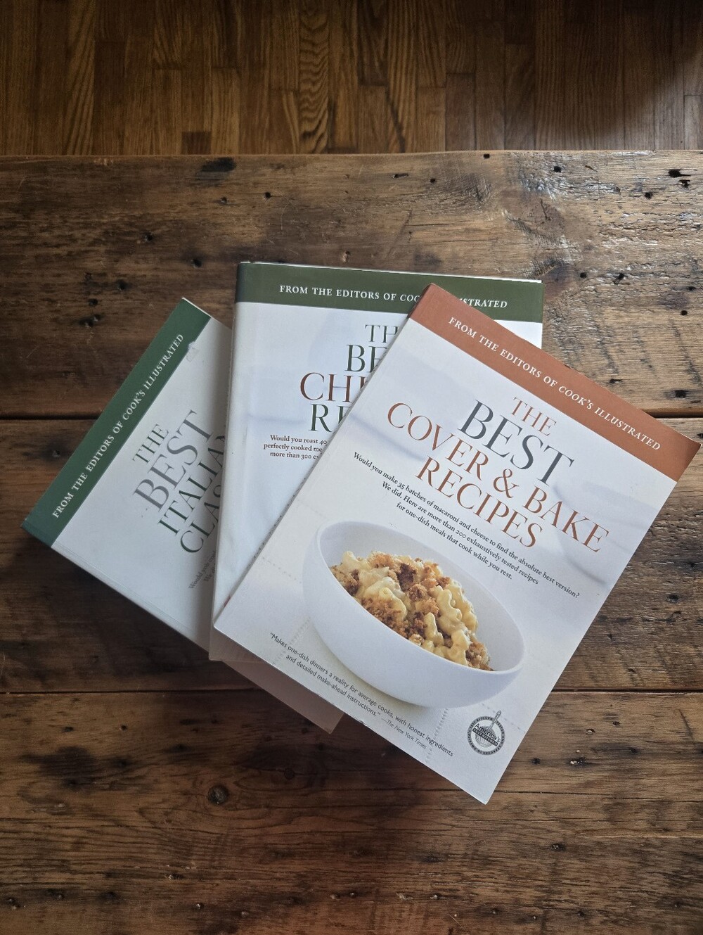 Set Of 3 Cook's Illustrated Cookbooks